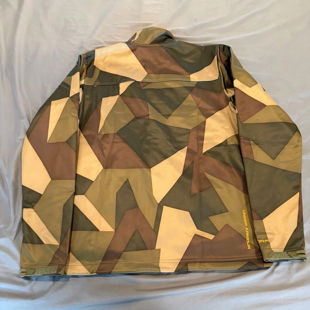 Under Armour Mens L Infrared Coldgear Soft Shell jacket NWT Dazzle Camo/ Xstorm